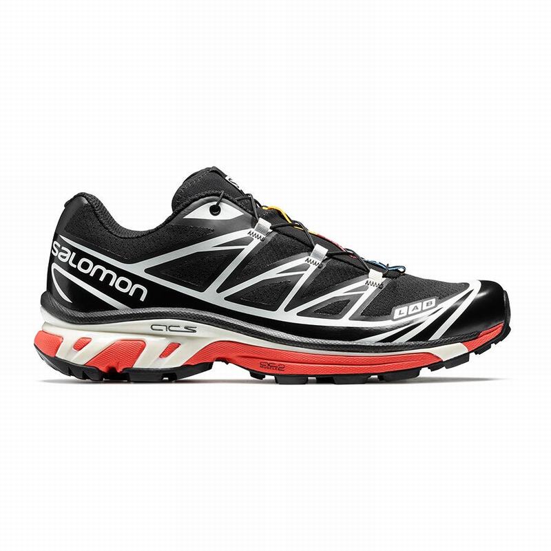 Salomon XT-6 Zapatillas Trail Running Hombre - Negras / Rojas - Colombia (96834-SEFK)